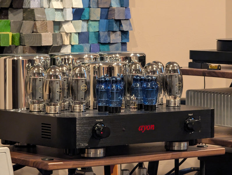 Sophia Electric Blue Glass 6SN7 with the Ayon Triton EVO Amplifier
