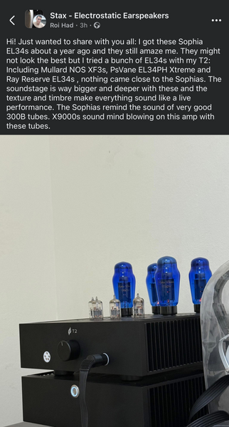 Sophia Electric Blue Glass EL34 Review - Roi (Israel)