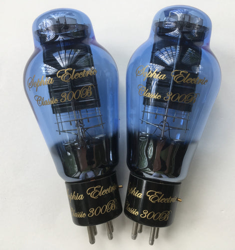 Sophia Electric Grade A Classic 300B tubes with Cosmetic Imperfection