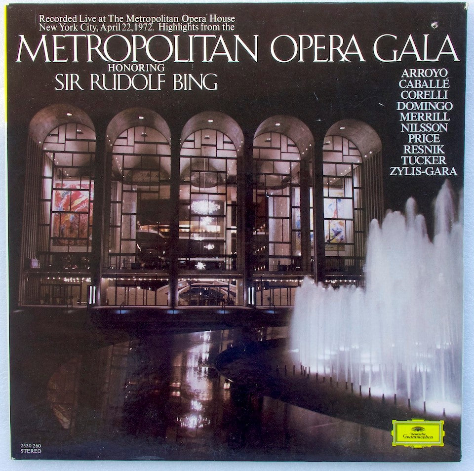 GRA008: Metropolitan Opera Gala Honoring Sir Rudolf Bing