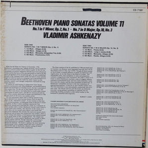 LON005: Vladimir Ashkenazy — Beethoven Sonatas No. 1 and 7